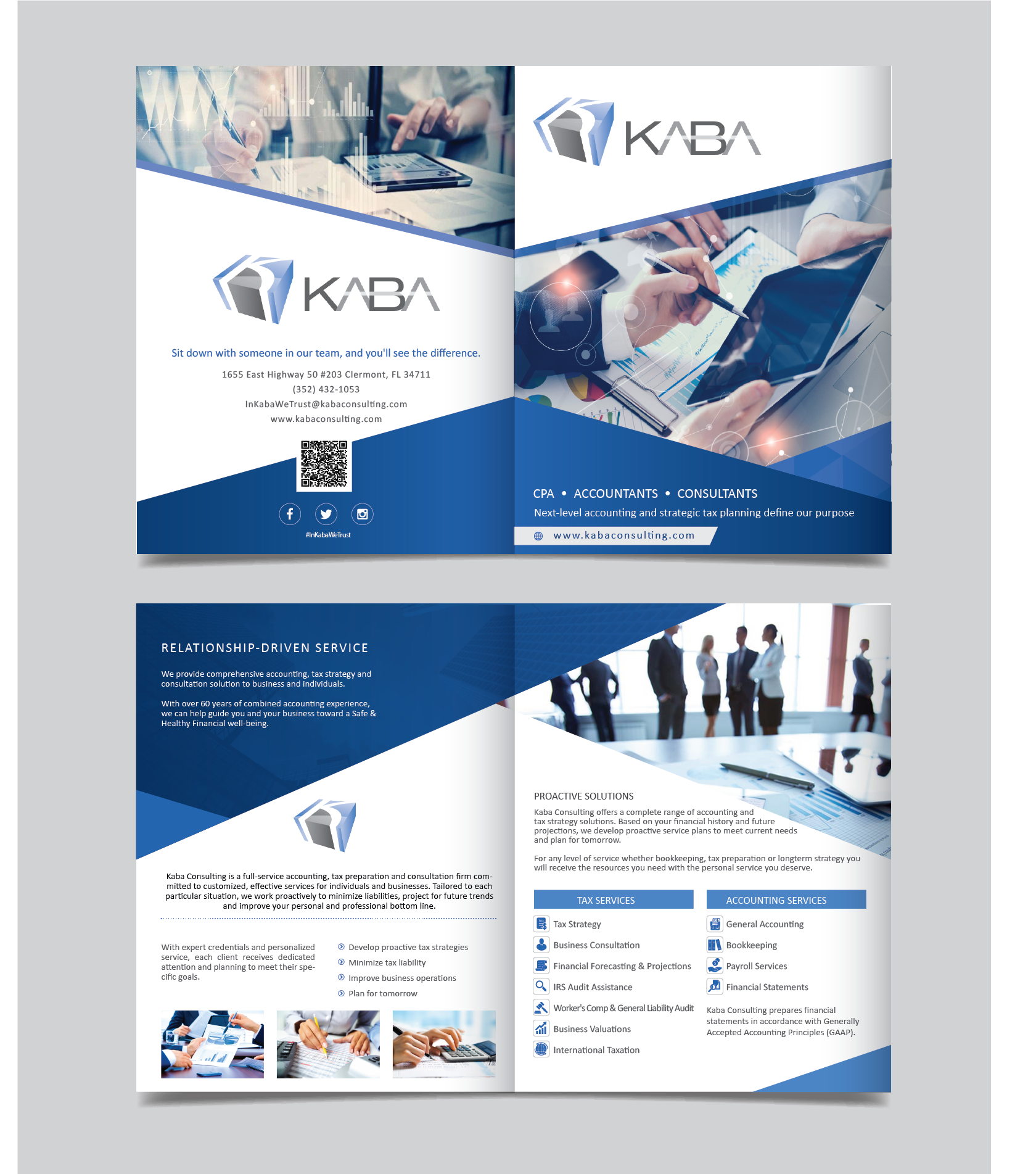 Flyer Design by alex989 for Kaba Consulting Inc. | Design #21687427