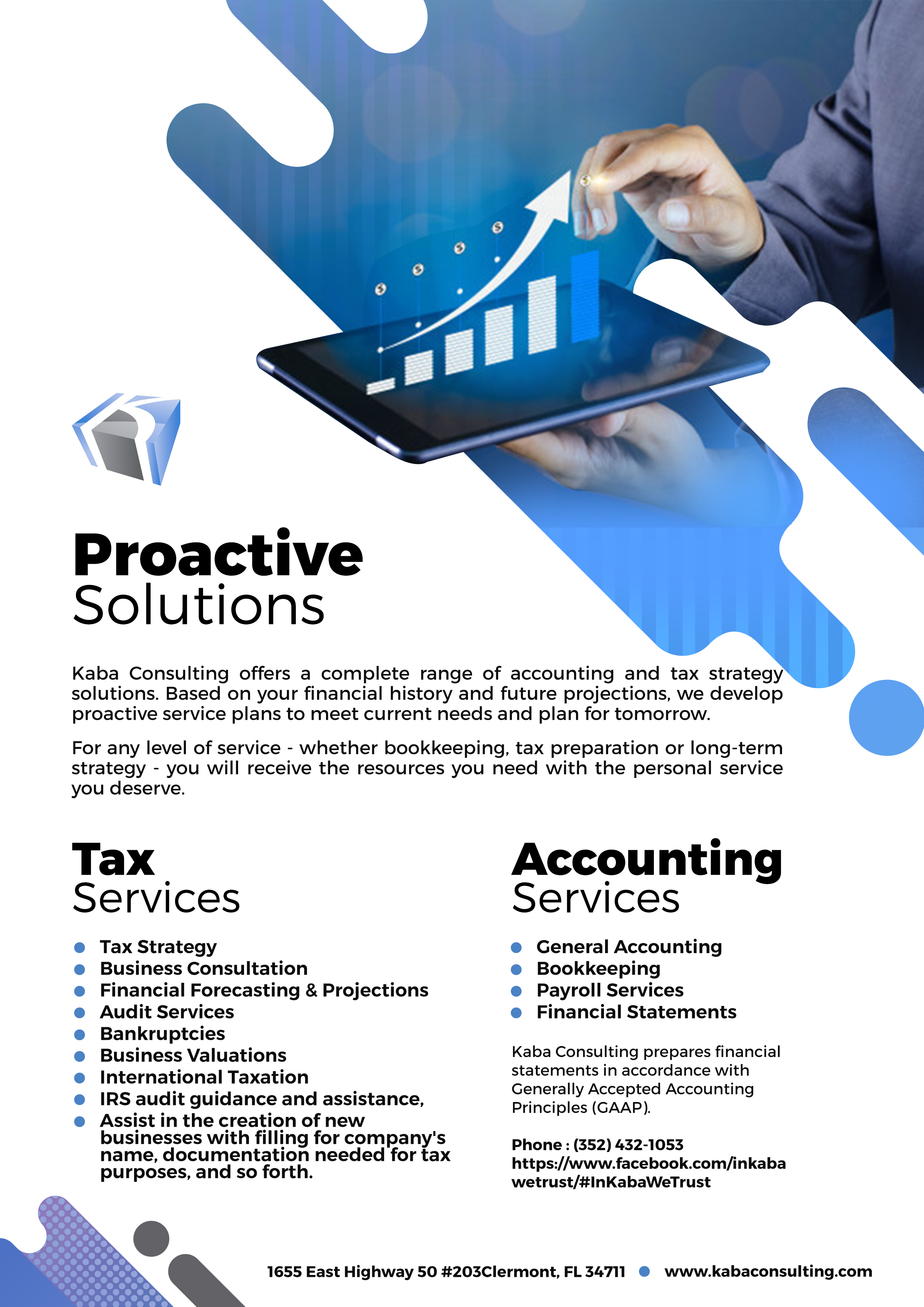 Design de Flyer par digitalpolo.com pour Kaba Consulting Inc. | Design #21622654