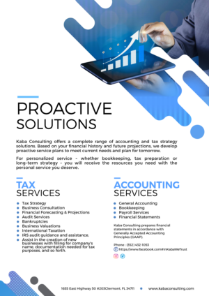Flyer-Design von digitalpolo.com für Kaba Consulting Inc. | Design #21655091