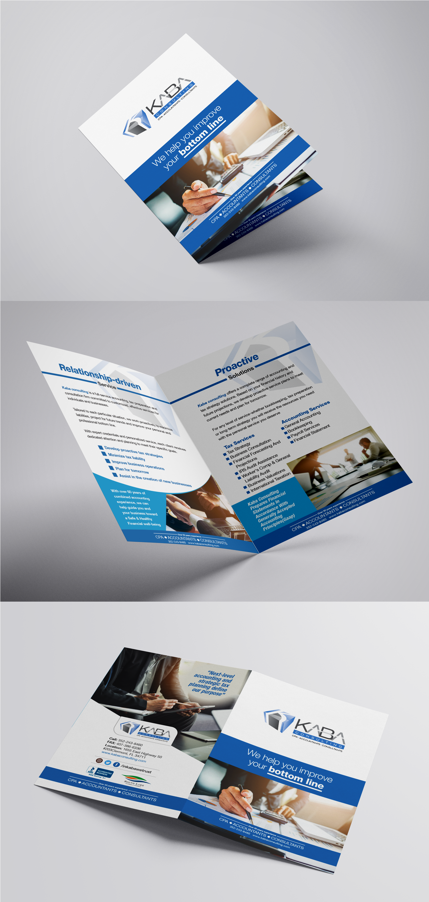 Flyer Design by Benson M. for Kaba Consulting Inc. | Design #21649397