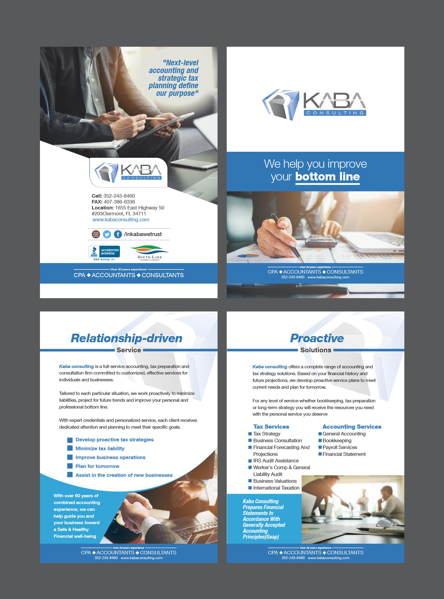 Flyer Design by Benson M. for Kaba Consulting Inc. | Design #21649817