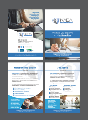 Design de Flyer par Benson M. pour Kaba Consulting Inc. | Design : #21649817