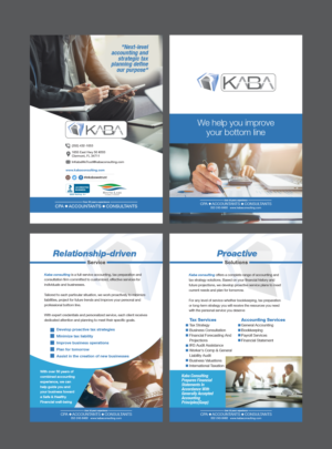 CPA firm, Kaba Consulting Inc. needs a new modern, attractive pamphlet design for marketing our b... | Flyer-Design von Benson M.