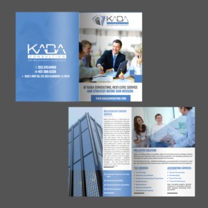 CPA firm, Kaba Consulting Inc. needs a new modern, attractive pamphlet design for marketing our b... | Diseño de Flyer por Schöpfer