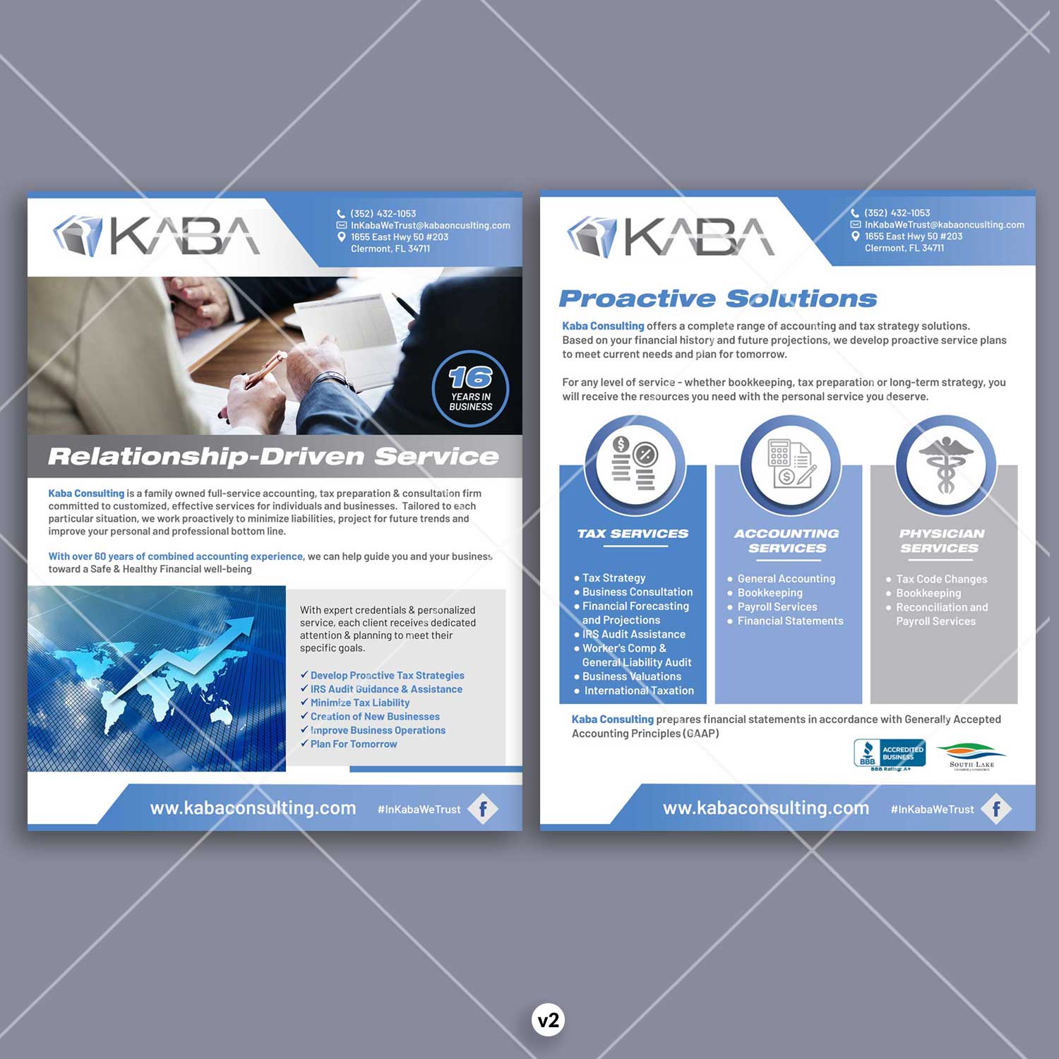 Flyer Design by DA. for Kaba Consulting Inc. | Design #21659942