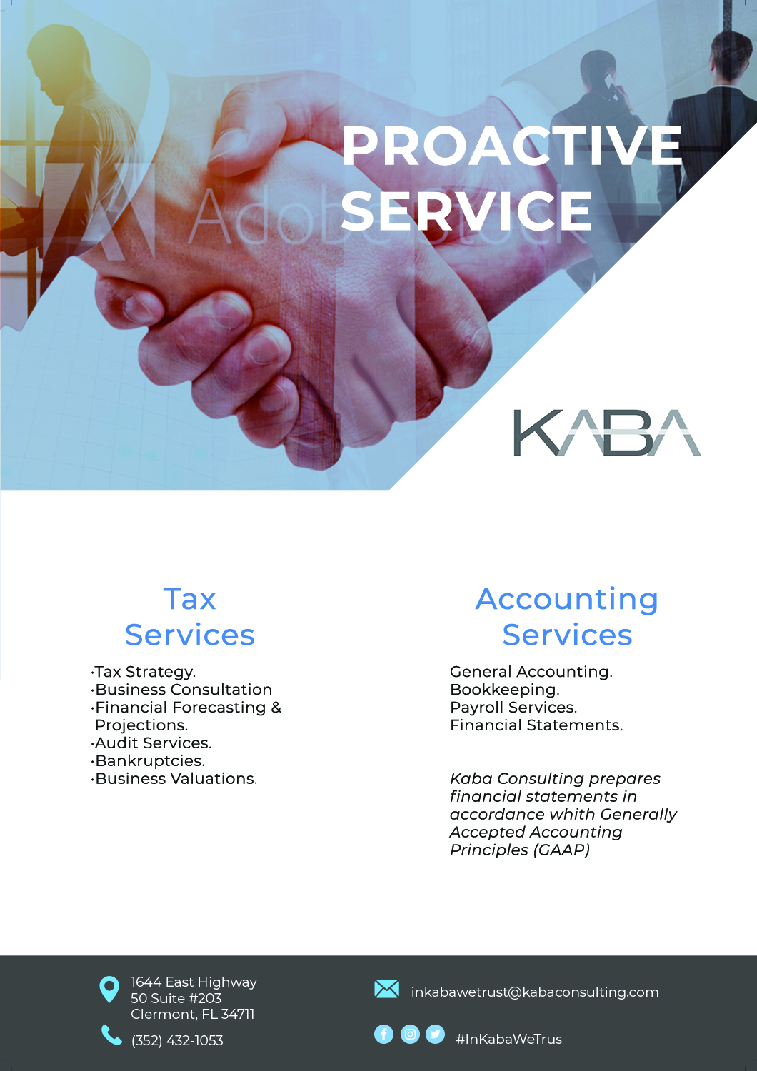 Flyer Design by Roka66 for Kaba Consulting Inc. | Design #21658537