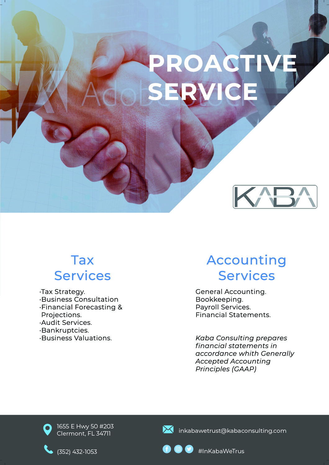 Flyer Design by Roka66 for Kaba Consulting Inc. | Design #21658746