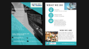 Flyer-Design von Quratulain 25 für Kaba Consulting Inc. | Design #21639666