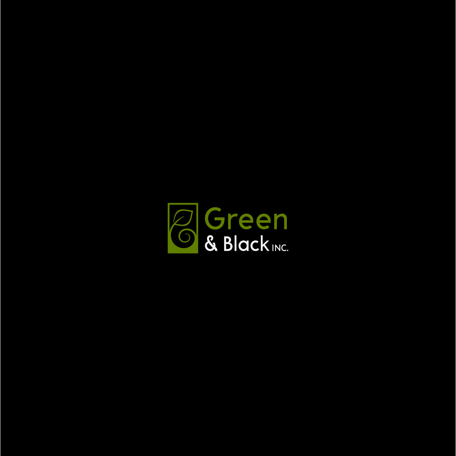 Logo Design by Vortemus for green and black inc | Design #21737790