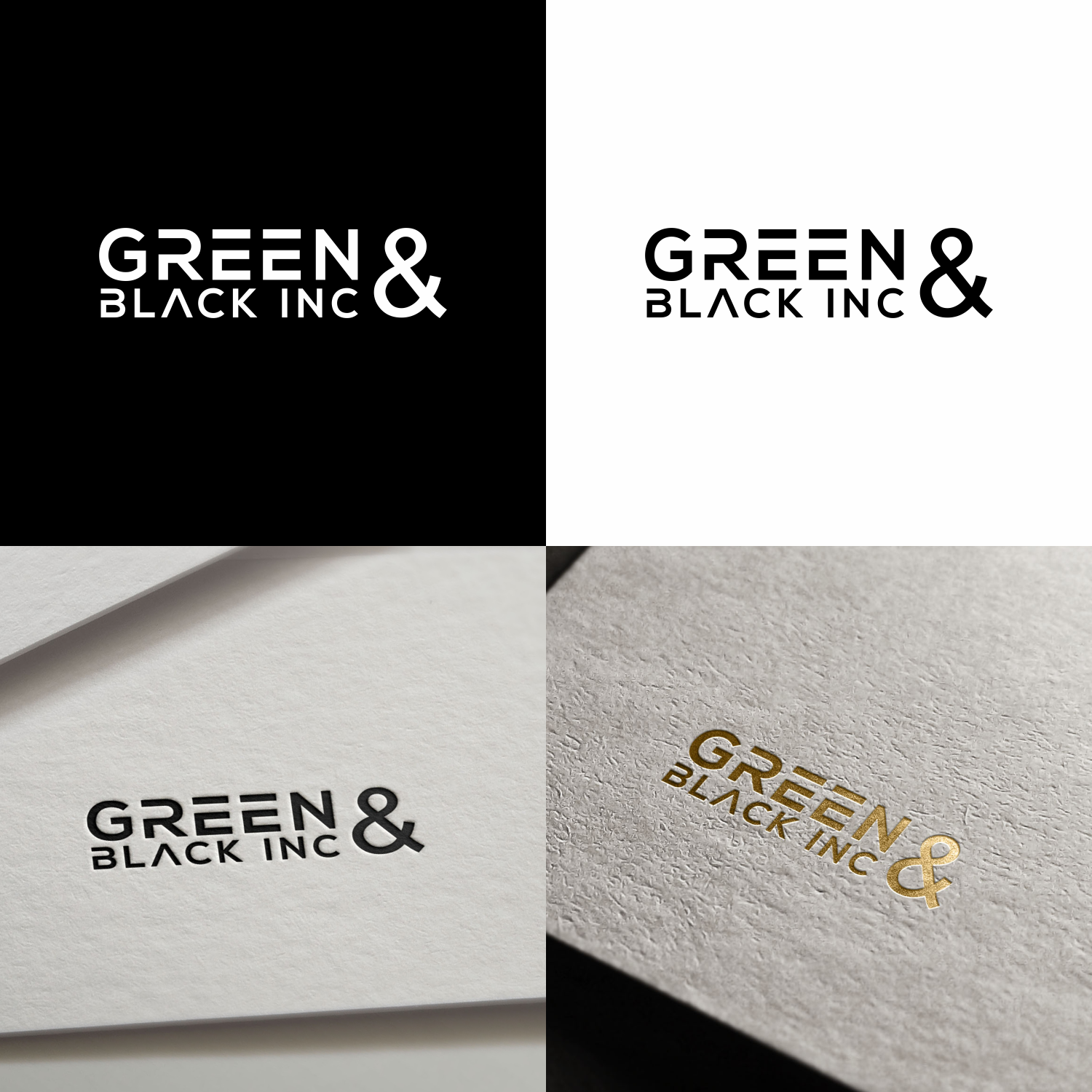 Logo Design by galang1996 2 for green and black inc | Design #21622889