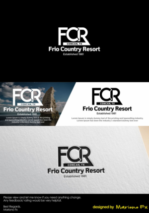 Logo Design by Mariono Fx for Frio Country Resort | Design: #21619026