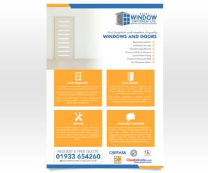 Flyer Designer for a Widow and Door Company - loooking for fresh design | Flyer Design by Luniere Designs