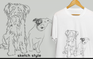Dog Print | Design de T-shirt par Val brito