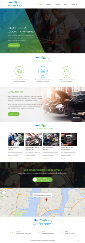Wordpress Design by pb for Butler County Hybrid | Design: #21629638