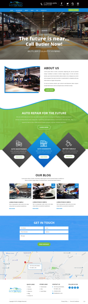 Wordpress Design by pb for Butler County Hybrid | Design: #21629639