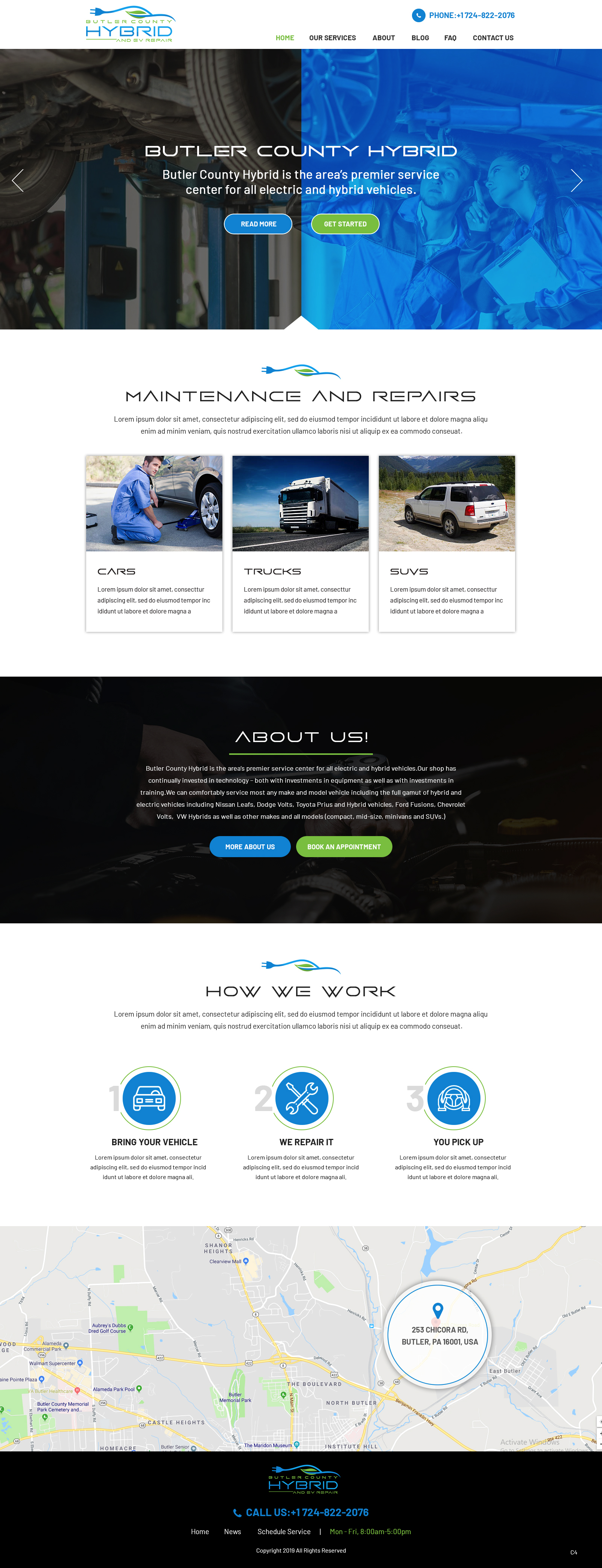 Wordpress Design by pb for Butler County Hybrid | Design #21629640