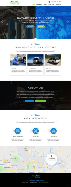 Wordpress Design by pb for Butler County Hybrid | Design: #21629640