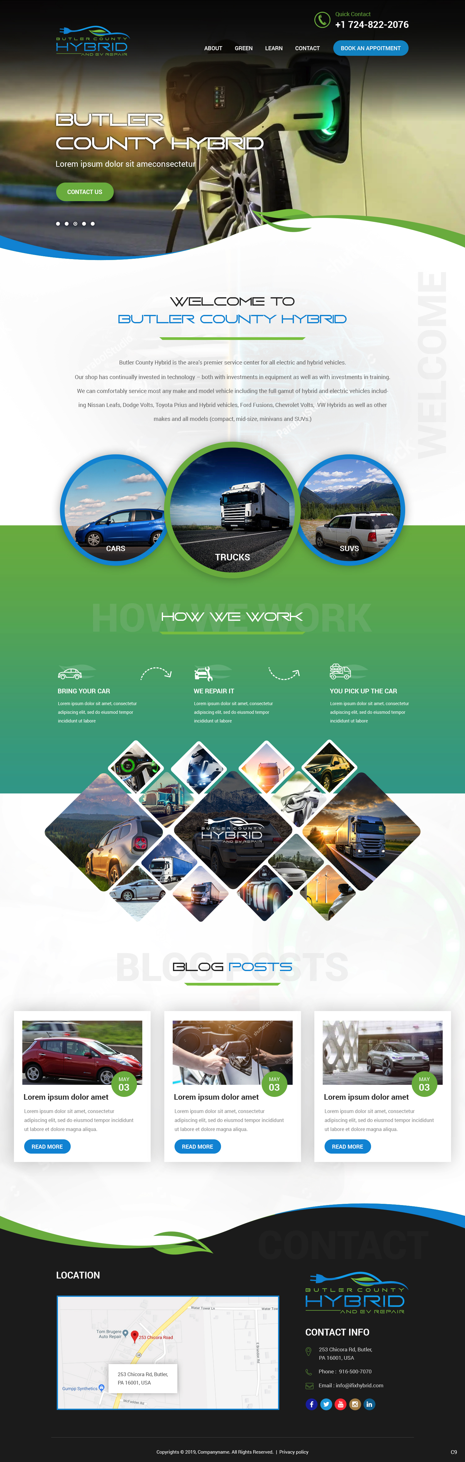 Wordpress Design by pb for Butler County Hybrid | Design: #21629641