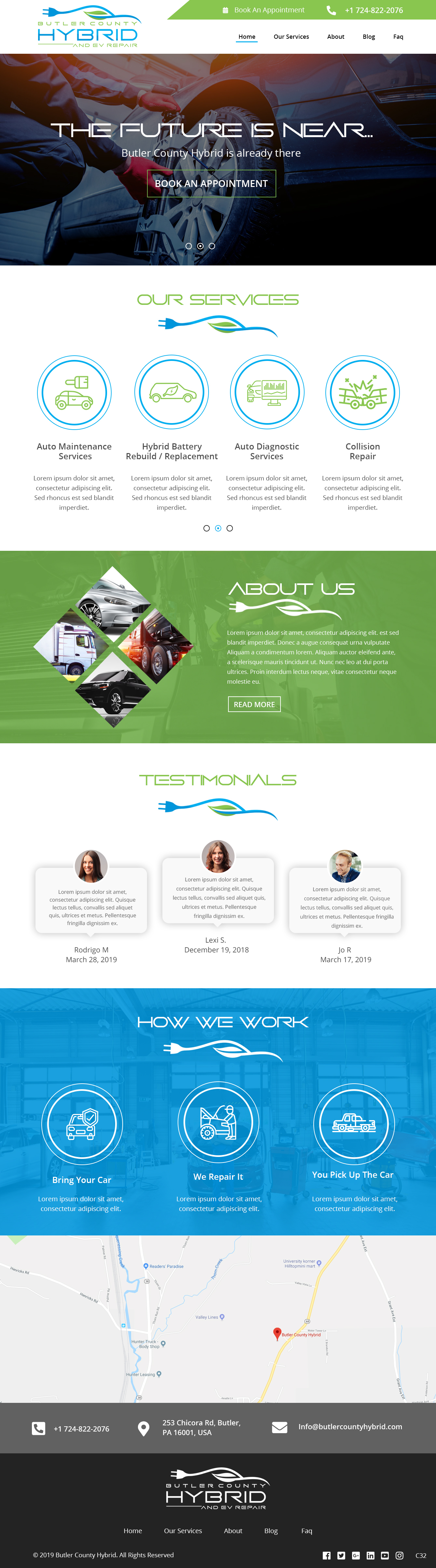 Wordpress Design by pb for Butler County Hybrid | Design #21629644