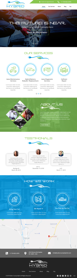 Wordpress Design by pb for Butler County Hybrid | Design: #21629644