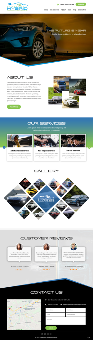 Wordpress Design by pb for Butler County Hybrid | Design: #21629646