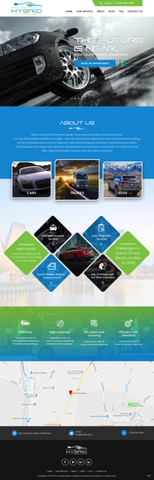 Wordpress Design by pb for Butler County Hybrid | Design: #21629647