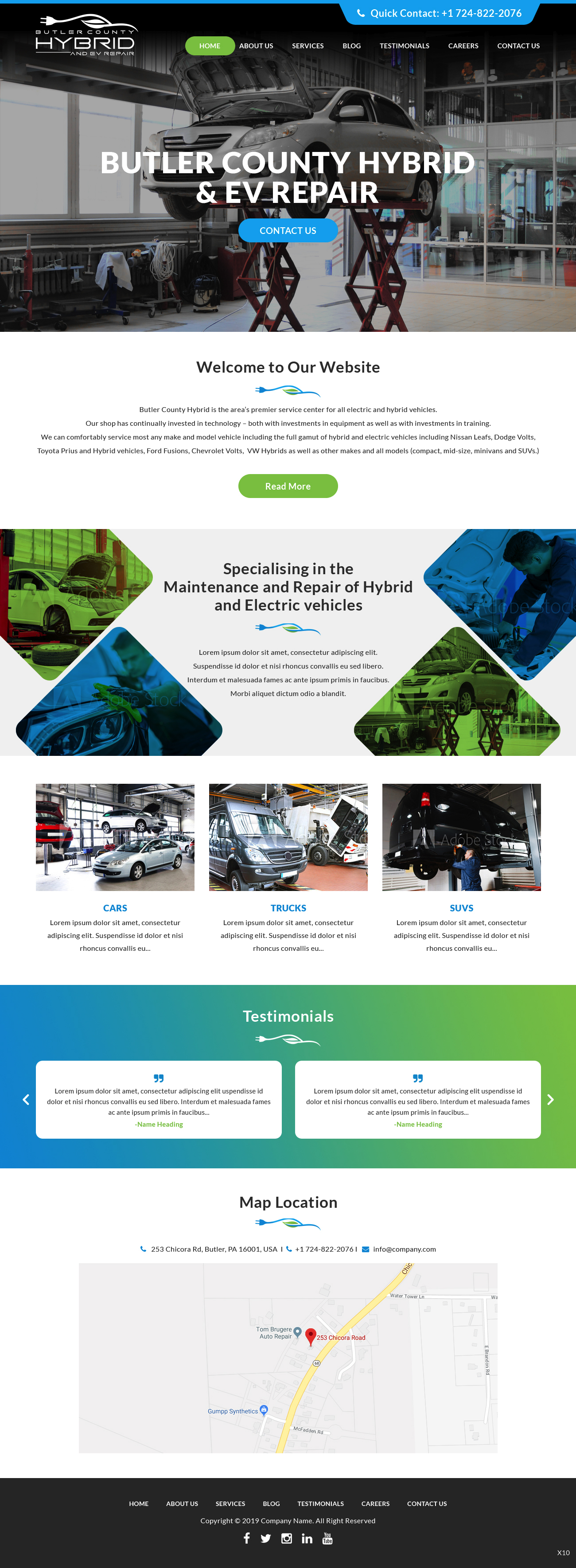 Wordpress Design by pb for Butler County Hybrid | Design #21629652