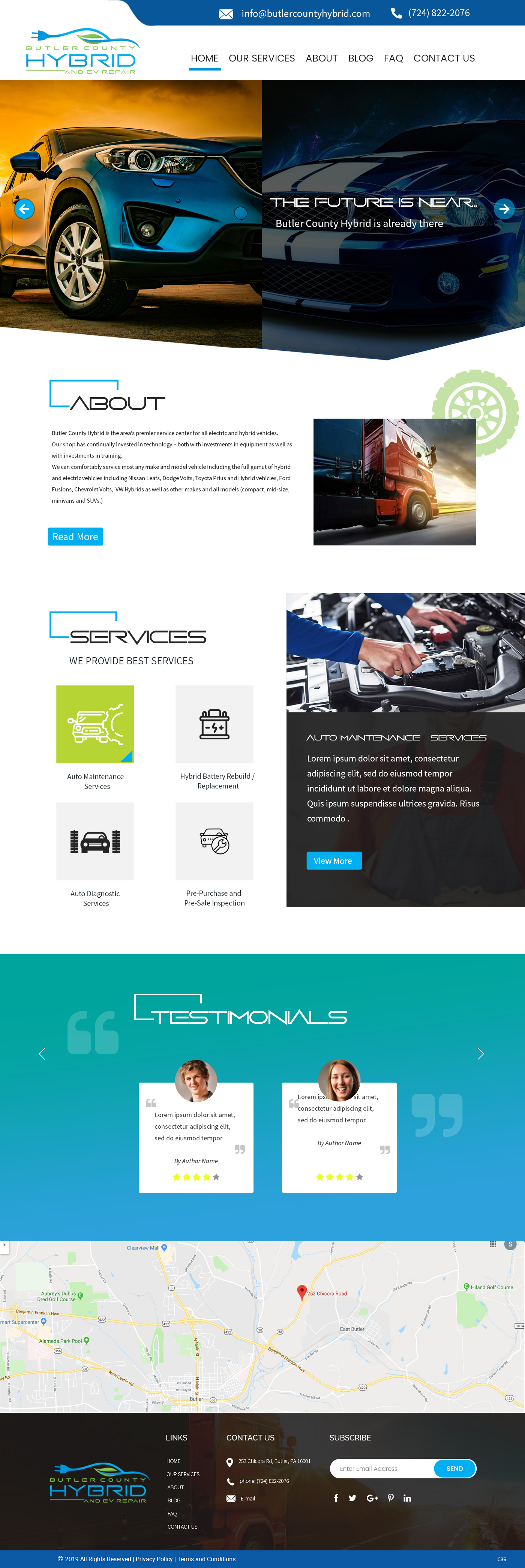 Design Wordpress par pb pour Butler County Hybrid | Design #21629653