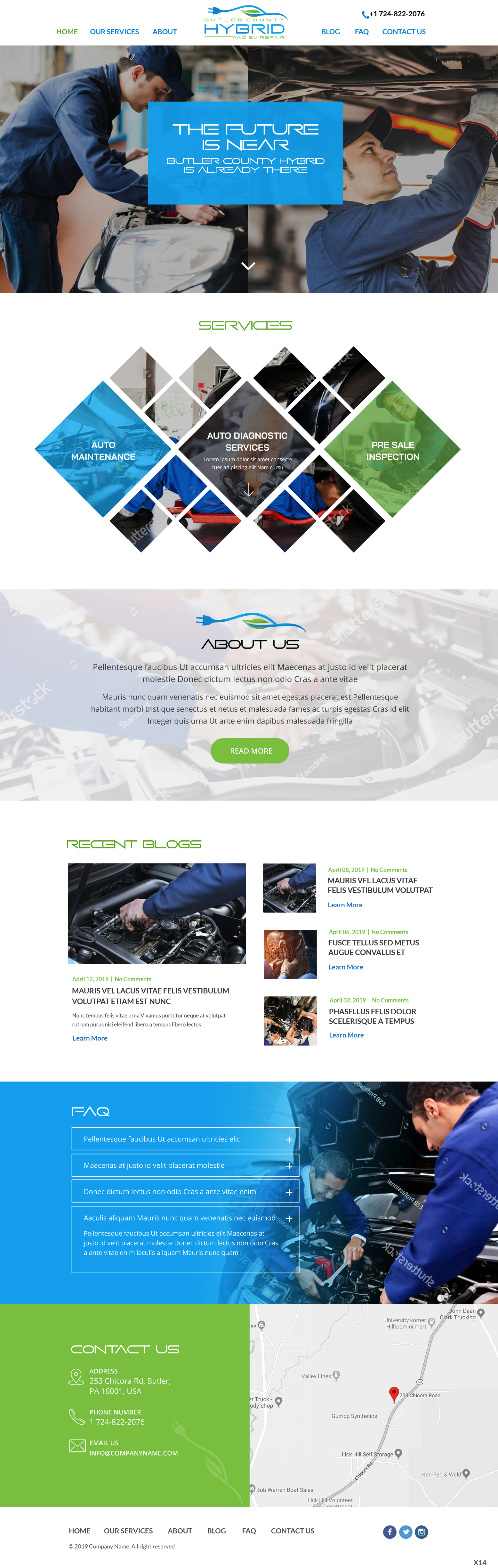 Wordpress Design by pb for Butler County Hybrid | Design #21629655