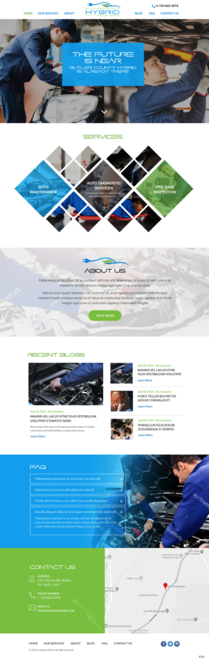 Wordpress Design by pb for Butler County Hybrid | Design: #21629655