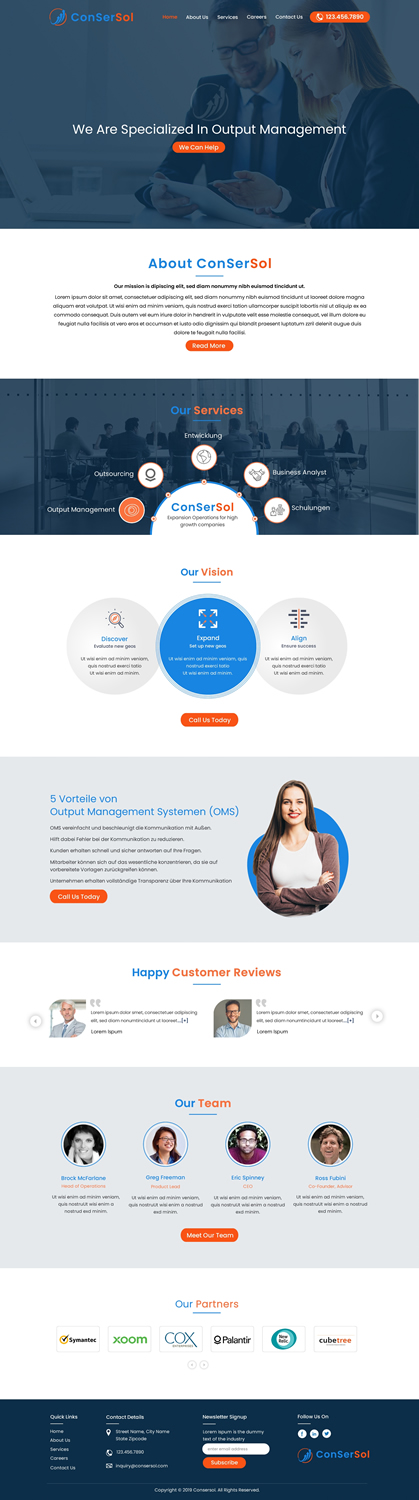 Wordpress Design by harmi_199 for AKIT-ConSerSol GmbH | Design #21677894