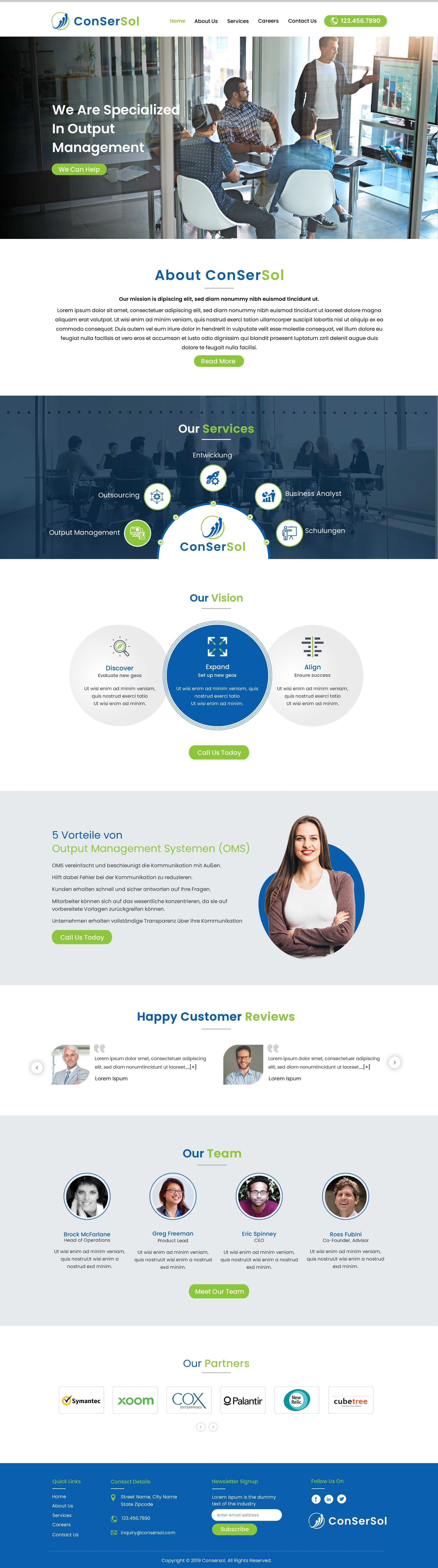 Wordpress Design by HarmiDesigning for AKIT-ConSerSol GmbH | Design #21690596