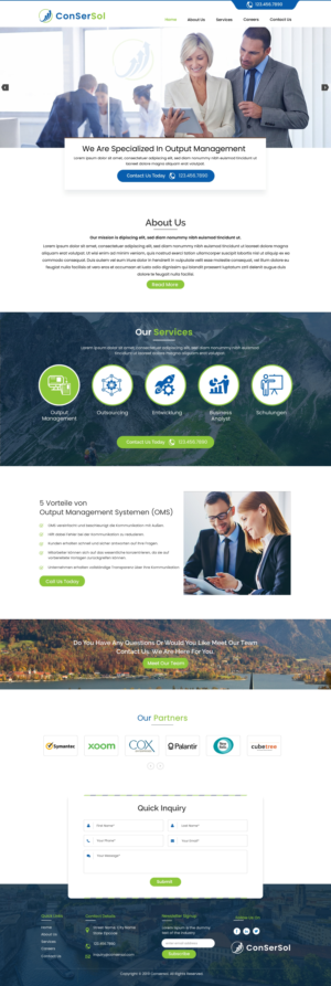 Wordpress Design by harmi_199 for AKIT-ConSerSol GmbH | Design: #21704721