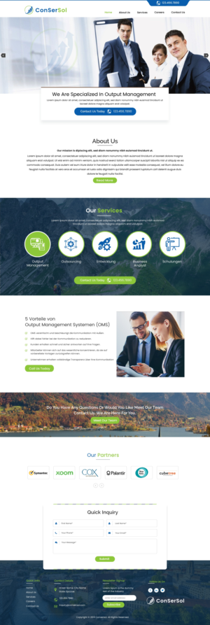 Wordpress Design by harmi_199 for AKIT-ConSerSol GmbH | Design: #21704722