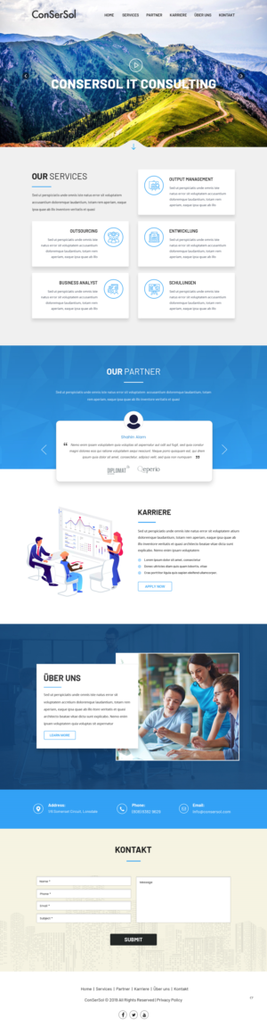 Diseño Wordpress por pb para AKIT-ConSerSol GmbH | Diseño: #21683808