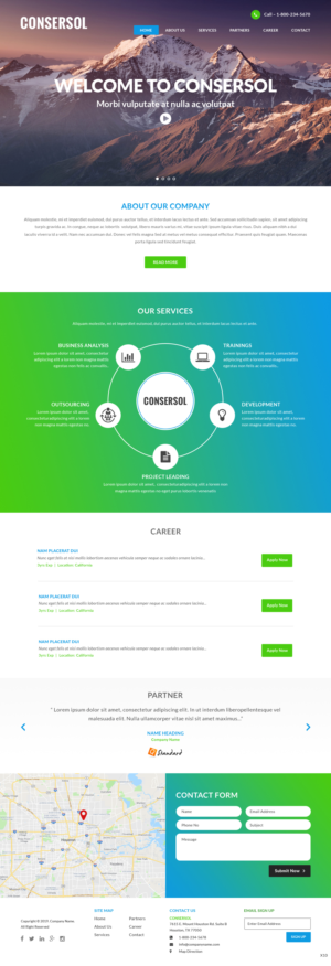 Wordpress Design by pb for AKIT-ConSerSol GmbH | Design: #21690931