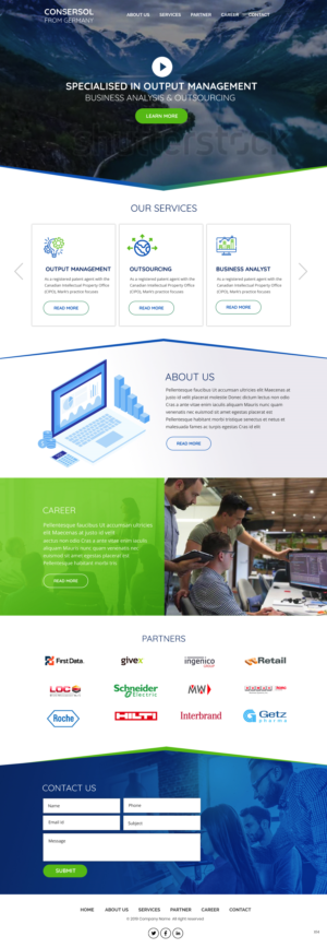 Wordpress Design by pb for AKIT-ConSerSol GmbH | Design: #21703928