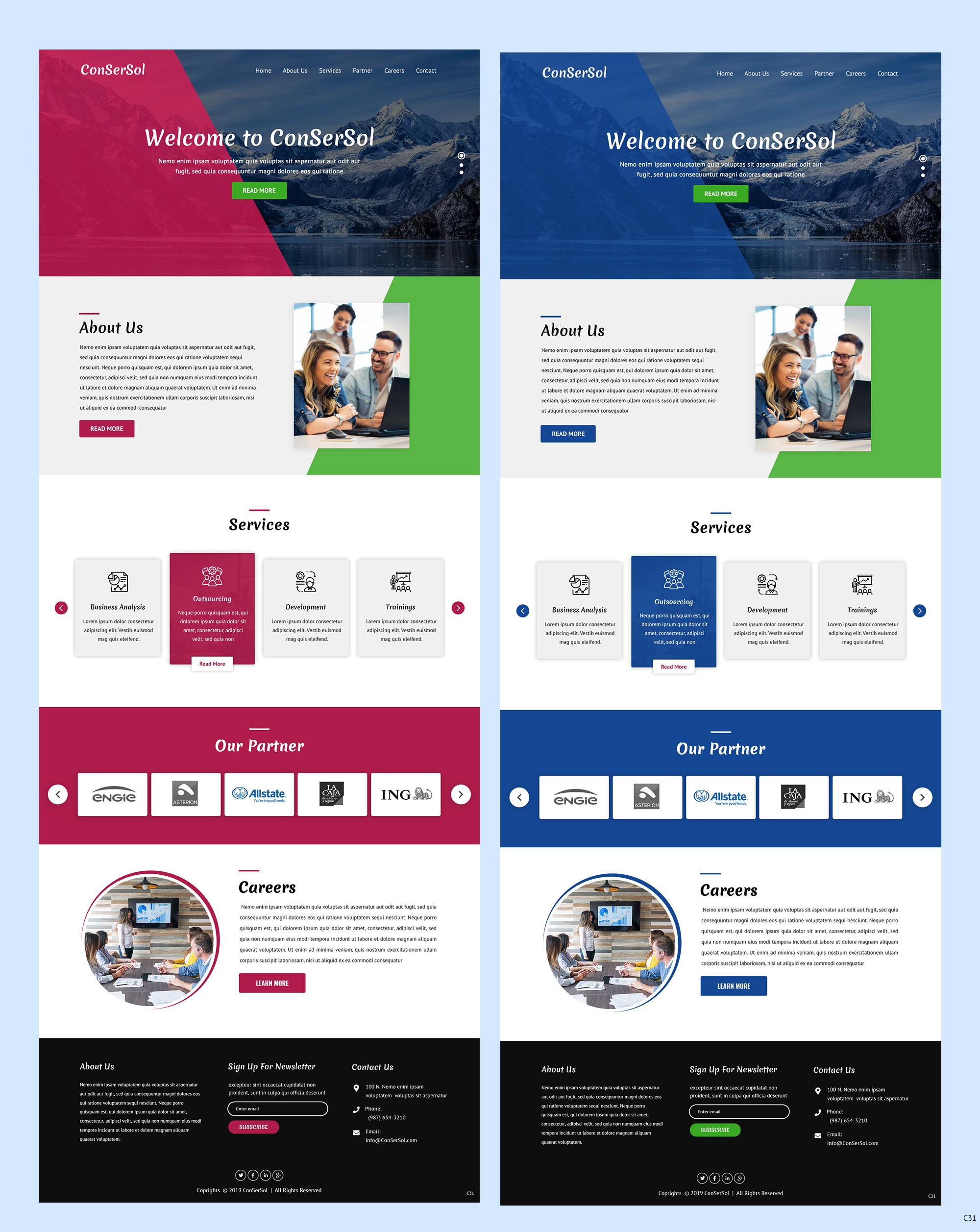 Wordpress Design by pb for AKIT-ConSerSol GmbH | Design #21703929