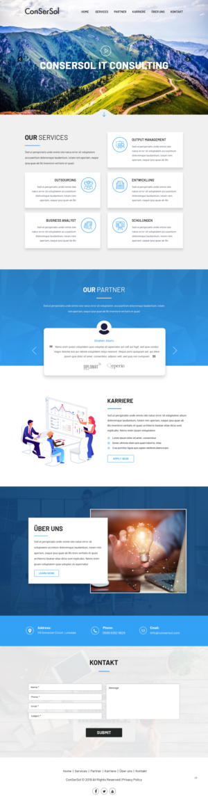 Wordpress Design by pb for AKIT-ConSerSol GmbH | Design: #21703932