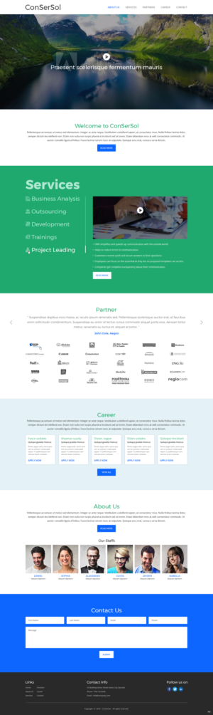 Wordpress Design by pb for AKIT-ConSerSol GmbH | Design: #21703938