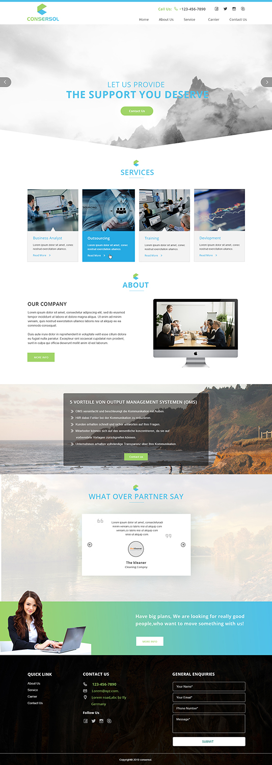 Diseño Wordpress por Ved Web Services para AKIT-ConSerSol GmbH | Diseño #21697592