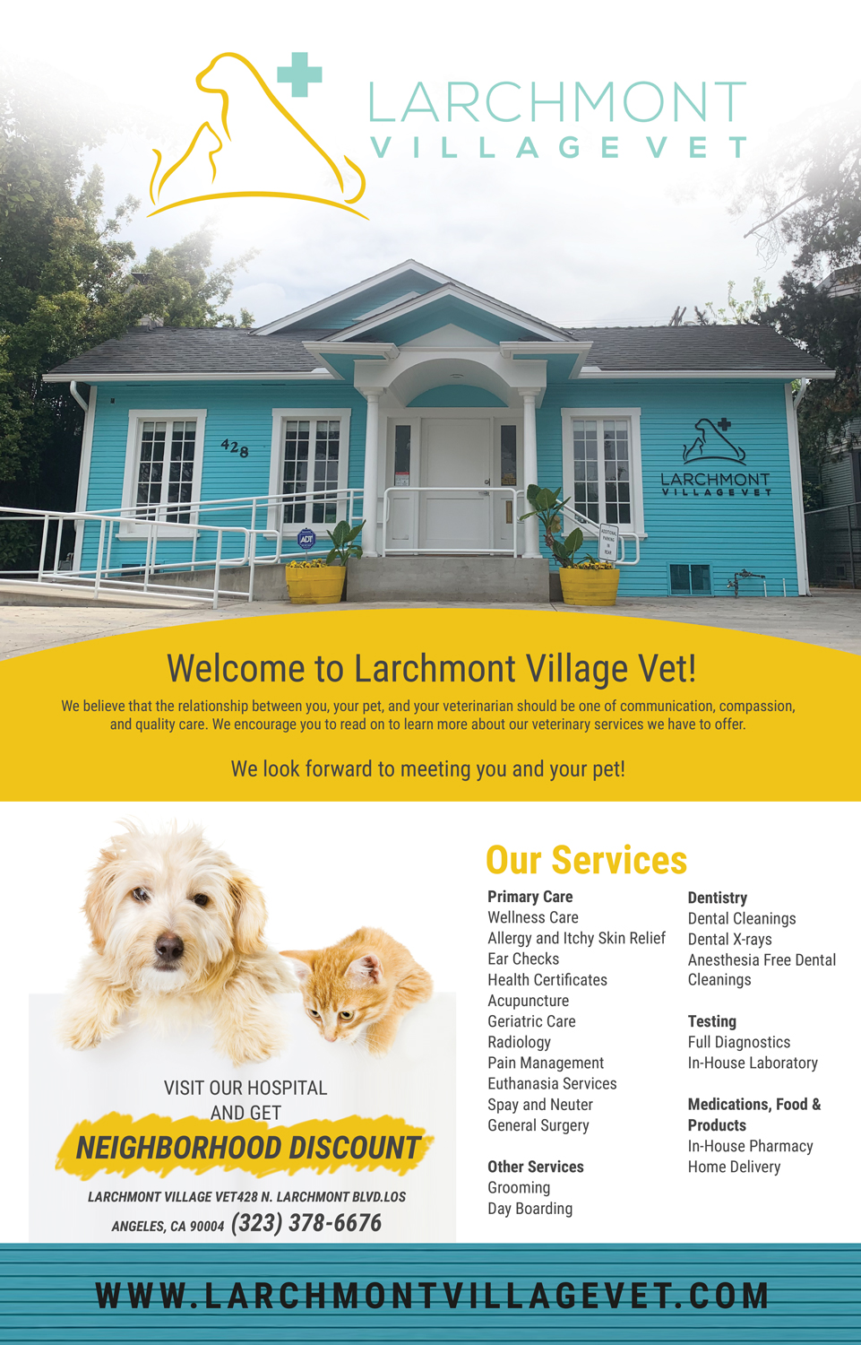 Newspaper Ad Design by uk for Larchmont Village Vet | Design #21632955