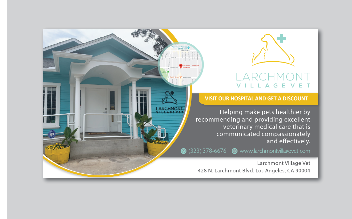 Newspaper Ad Design by alex989 for Larchmont Village Vet | Design #21647776