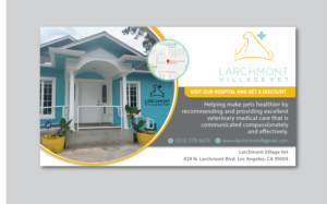 Newspaper Ad Design by alex989 for Larchmont Village Vet | Design: #21647776