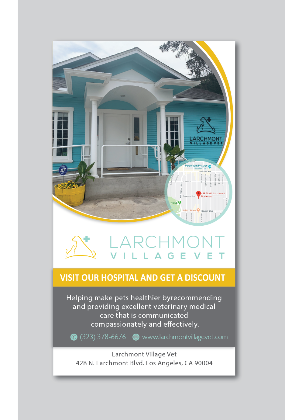 Newspaper Ad Design by alex989 for Larchmont Village Vet | Design #21647800