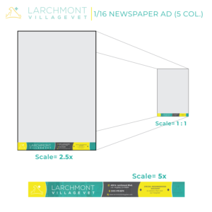 Newspaper Ad Design by Kelechi Design for Larchmont Village Vet | Design: #21651332