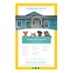 Newspaper Ad Design by Kathi F for Larchmont Village Vet | Design #21810009