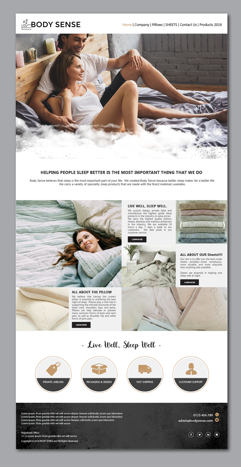 Squarespace Design by alex989 for this project | Design #21646895