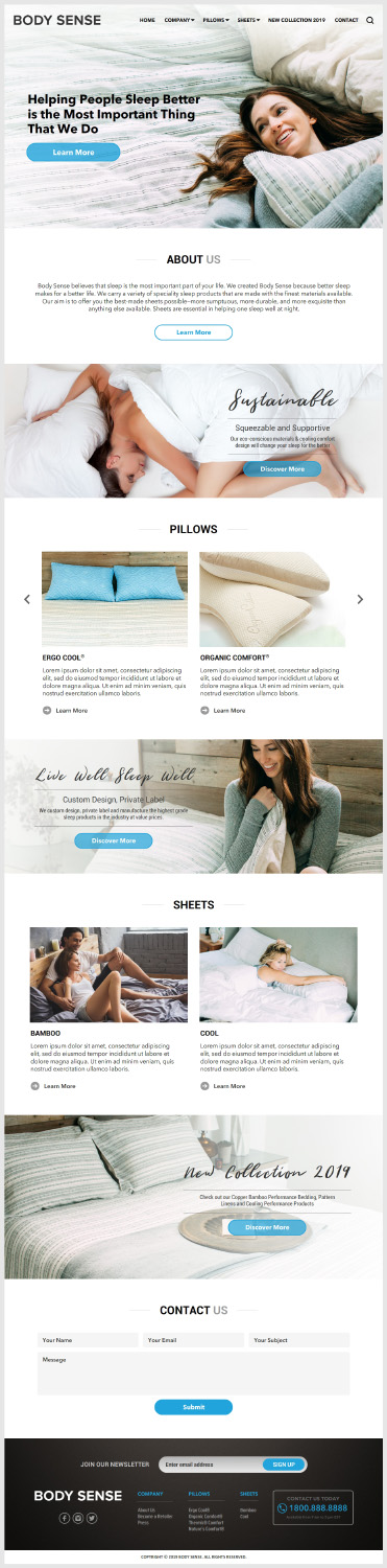 Squarespace Design by -Marc- for this project | Design #21680683