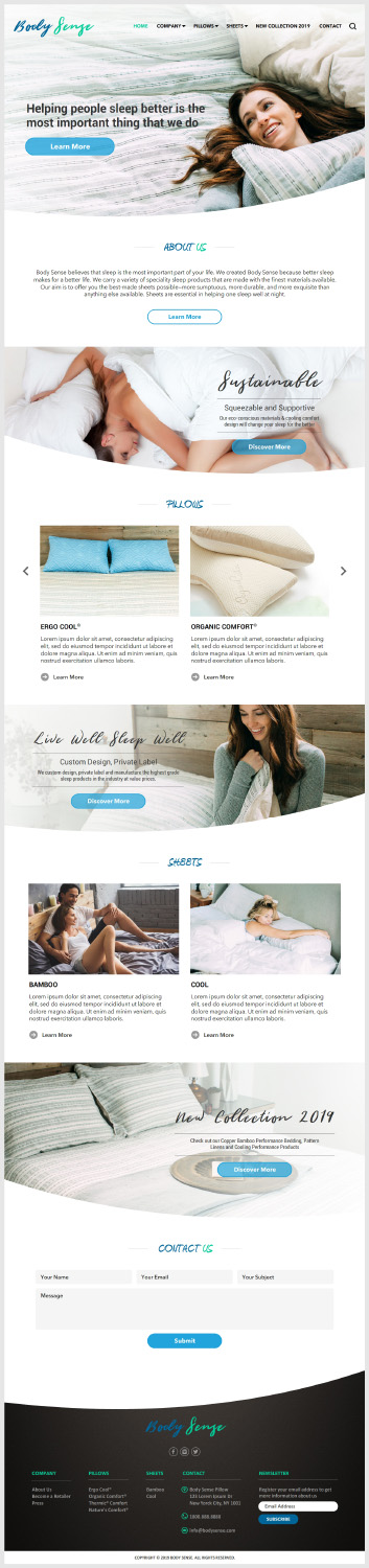 Squarespace Design by -Marc- for this project | Design #21680684